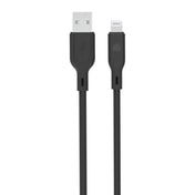 Dviced USB-A na Lightning silikonski kabel 1,25 m - črna - iSTYLE SI