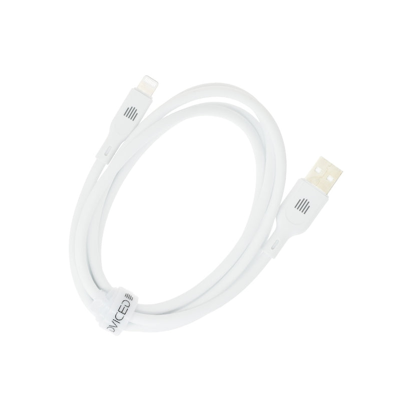 Dviced USB-A na Lightning silikonski kabel 1,25 m - bela - iSTYLE SI
