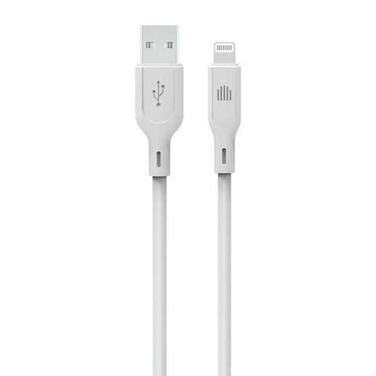 Dviced USB-A na Lightning silikonski kabel 1,25 m - bela - iSTYLE SI