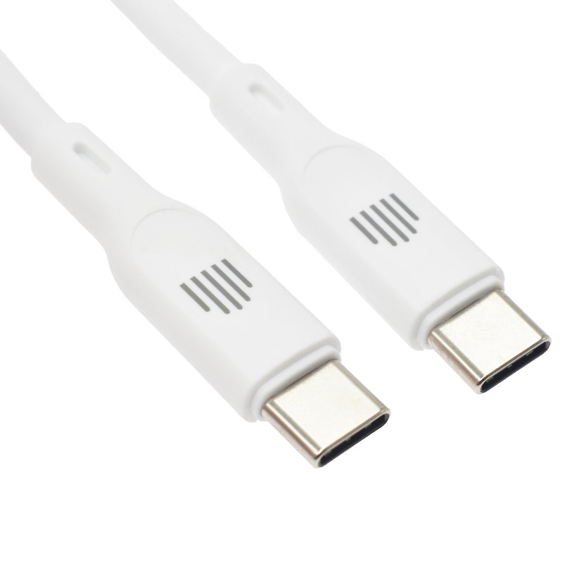 Dviced USB-C na USB-C silikonski kabel 1,25 m - bela - iSTYLE SI