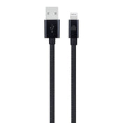 Dviced USB-A na Lightning tkan kabel 1,25 m - črna - iSTYLE SI