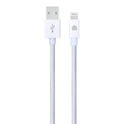 Dviced USB-A na Lightning tkan kabel 1,25 m - bela - iSTYLE SI