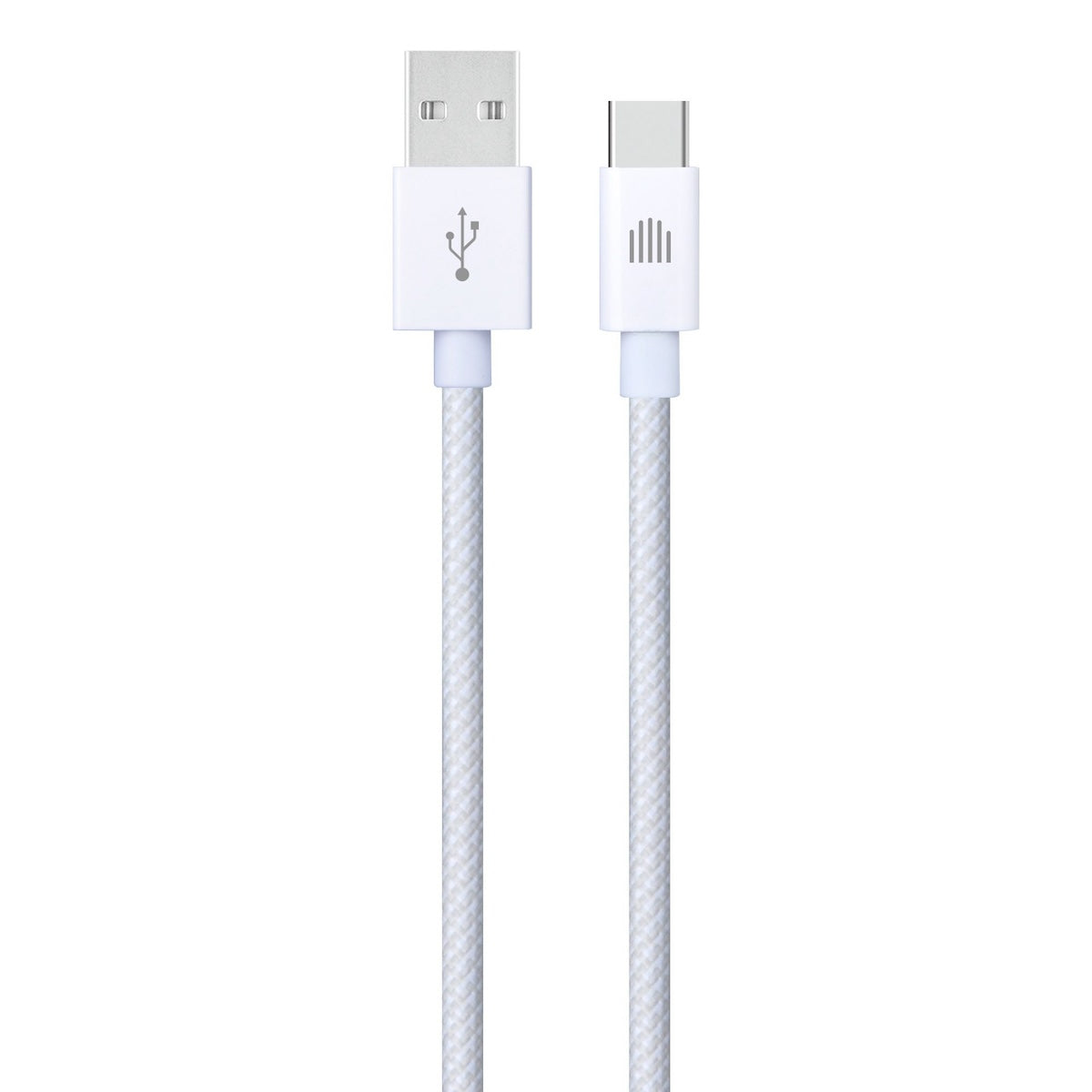 Dviced USB-A na USB-C tkan kabel 1,25 m - bela - iSTYLE SI