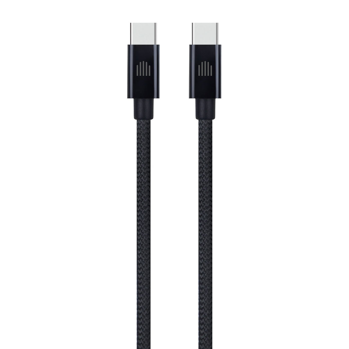 Dviced USB-C na USB-C tkan kabel 0,25 m - črna - iSTYLE SI
