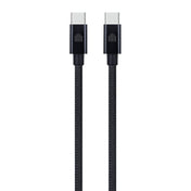 Dviced USB-C na USB-C tkan kabel 0,25 m - črna - iSTYLE SI