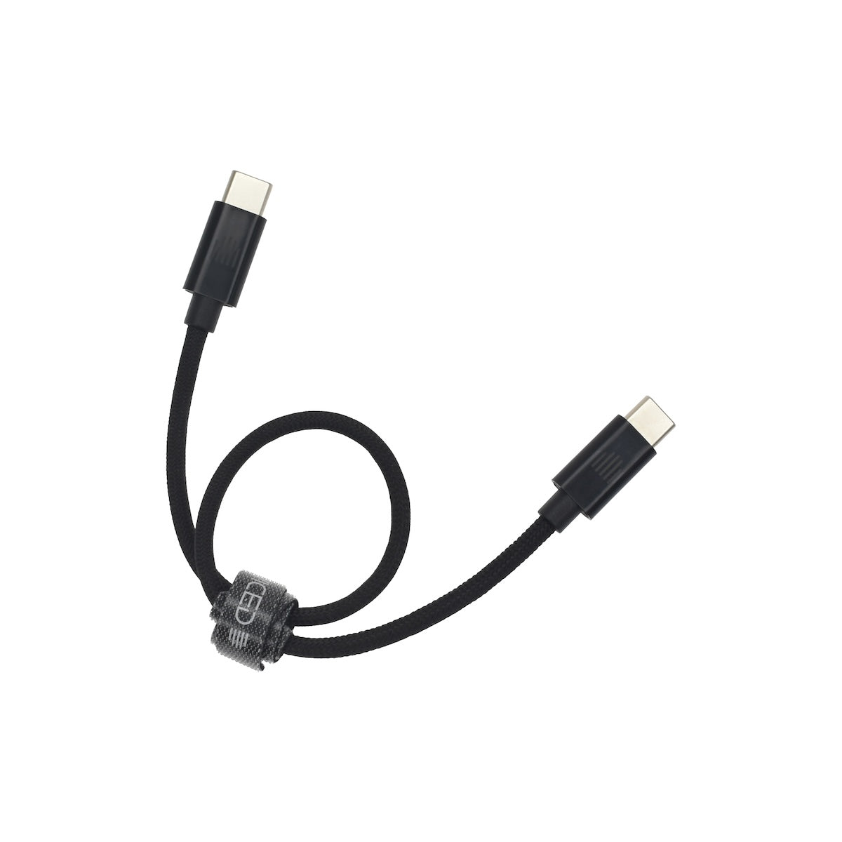 Dviced USB-C na USB-C tkan kabel 0,25 m - črna - iSTYLE SI