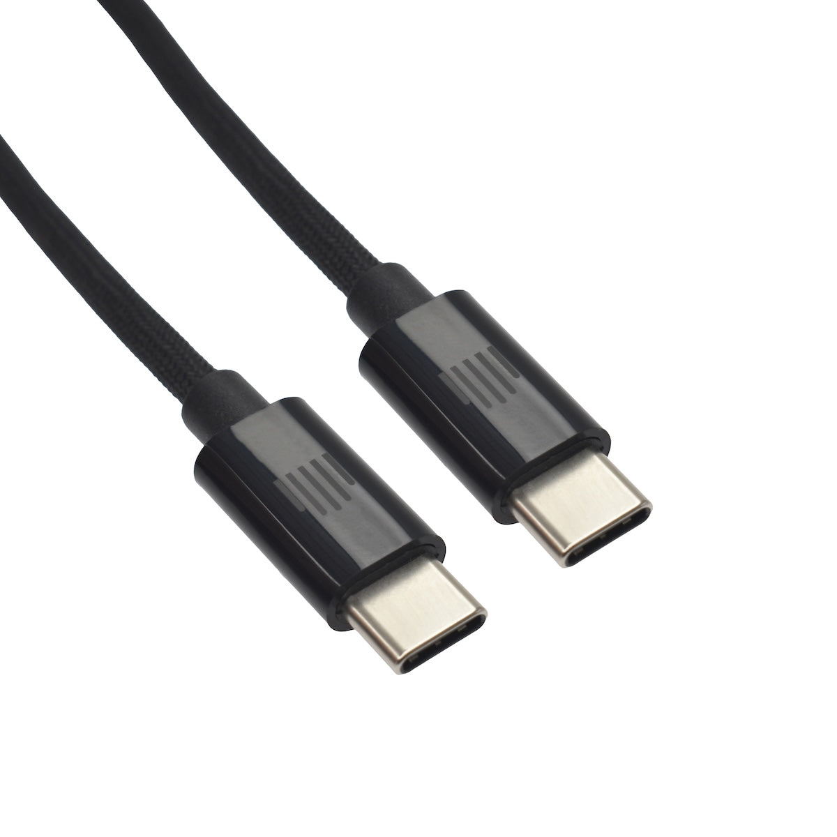 Dviced USB-C na USB-C tkan kabel 0,25 m - črna - iSTYLE SI