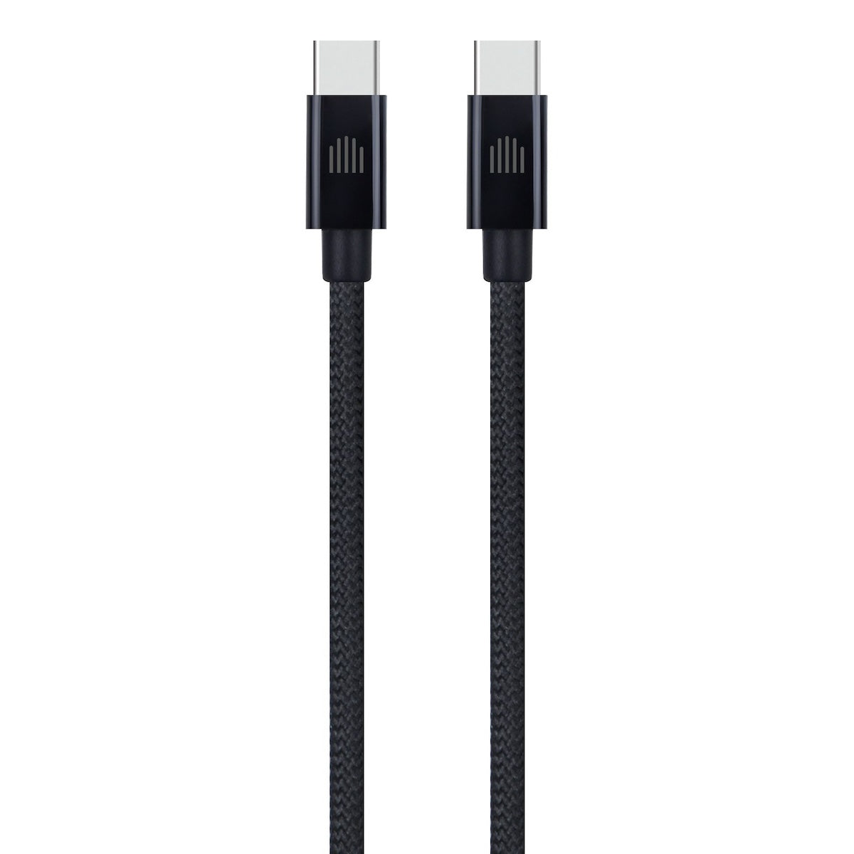Dviced USB-C na USB-C tkan kabel 2 m - črna - iSTYLE SI