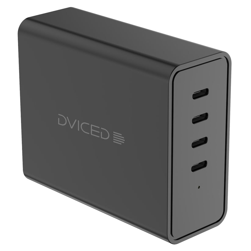 Dviced polnilnik 140W GaN 4x USB-C - črna - iSTYLE SI