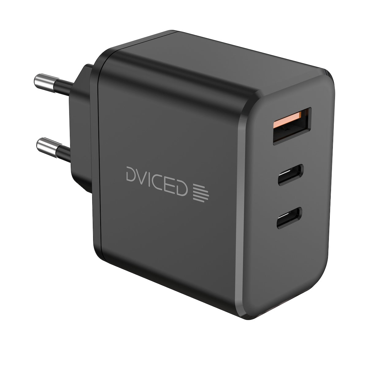 Dviced stenski adapter 140W GaN, 2x USB-C, 1x USB-A - črna - iSTYLE SI