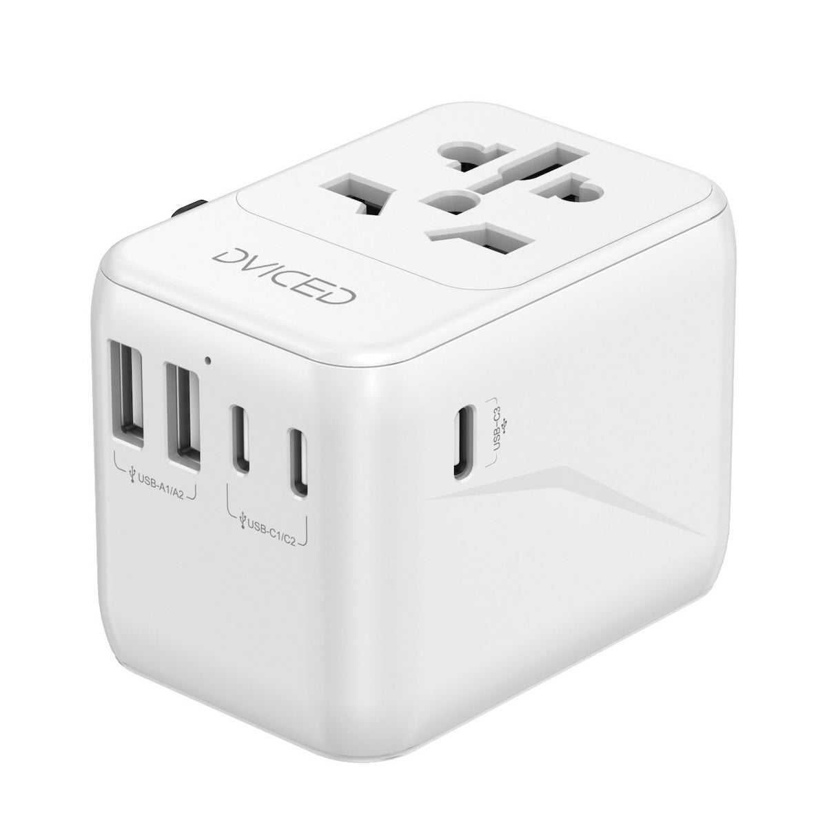 Dviced univerzalni potovalni adapter 28 W - bela - iSTYLE SI