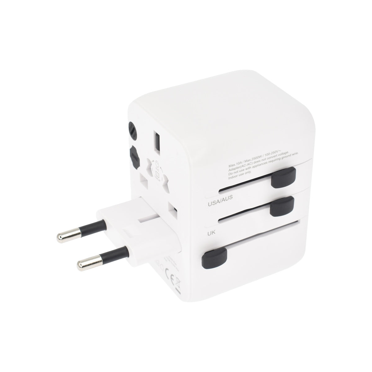 Dviced univerzalni potovalni adapter 28 W - bela - iSTYLE SI