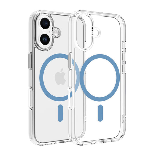 Dviced prozorni ovitek za iPhone 16 z MagSafe - modra - iSTYLE SI