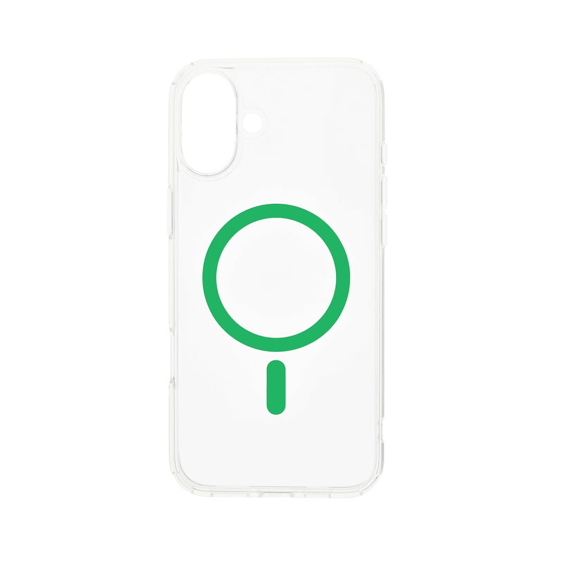 Dviced prozorni ovitek za iPhone 16 z MagSafe - zelena - iSTYLE SI