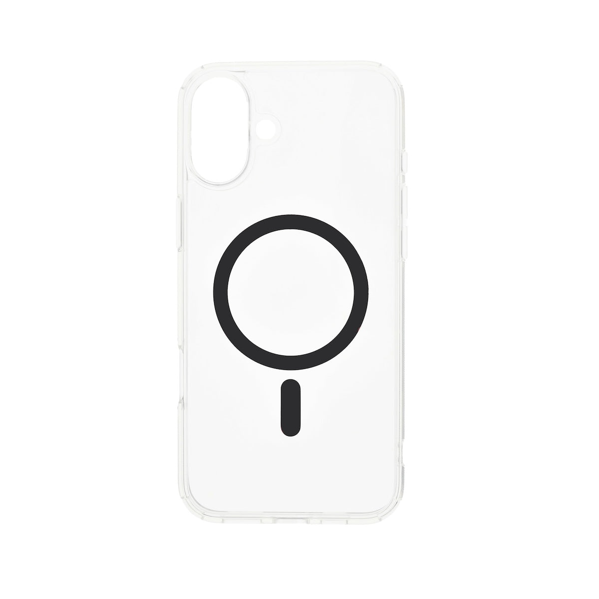Dviced prozorni ovitek za iPhone 16 z MagSafe - črna - iSTYLE SI