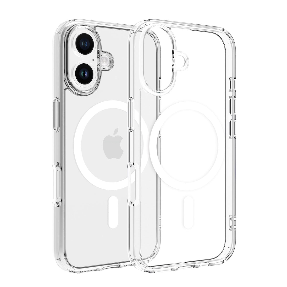 Dviced prozorni ovitek za iPhone 16 z MagSafe - bela - iSTYLE SI