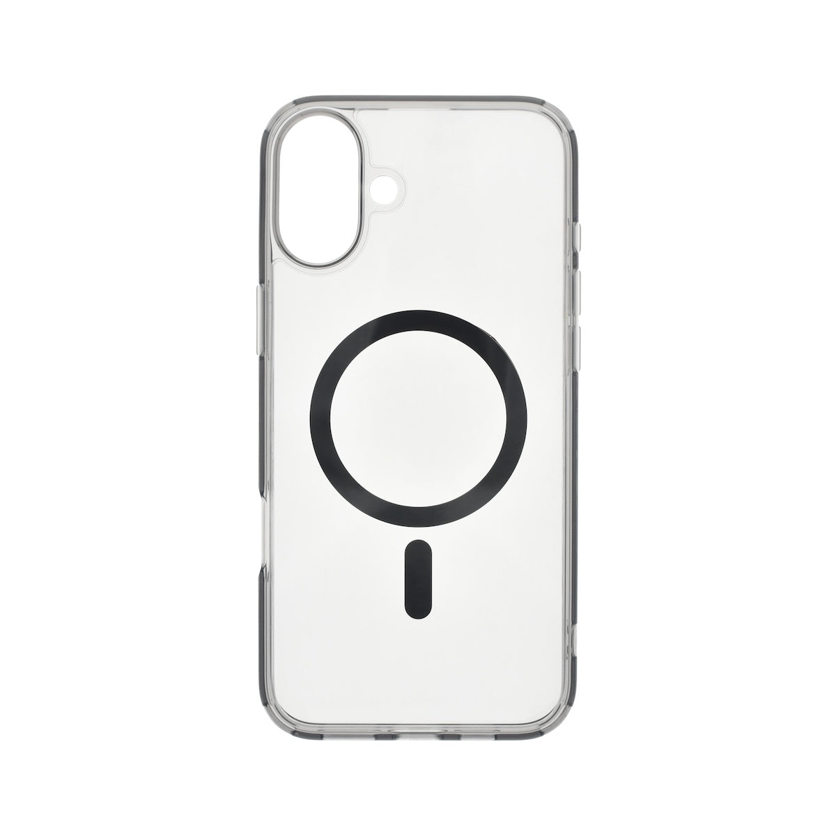 Dviced zatemnjen prozorni ovitek za iPhone 16 z MagSafe - črna - iSTYLE SI