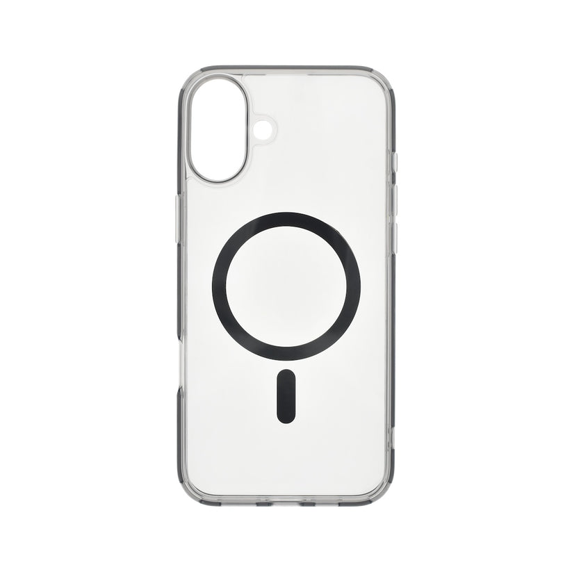 Dviced zatemnjen prozorni ovitek za iPhone 16 z MagSafe - črna - iSTYLE SI