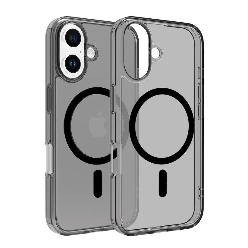 Dviced zatemnjen prozorni ovitek za iPhone 16 Plus z MagSafe - črna - iSTYLE SI