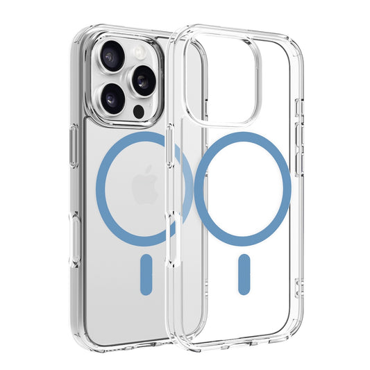Dviced prozorni ovitek za iPhone 16 Pro z MagSafe - modra - iSTYLE SI