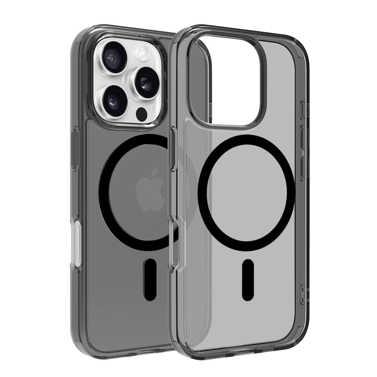 Dviced zatemnjen prozorni ovitek za iPhone 16 Pro z MagSafe - črna - iSTYLE SI