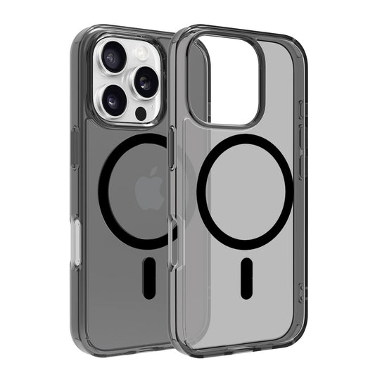 Dviced zatemnjen prozorni ovitek za iPhone 16 Pro z MagSafe - črna - iSTYLE SI