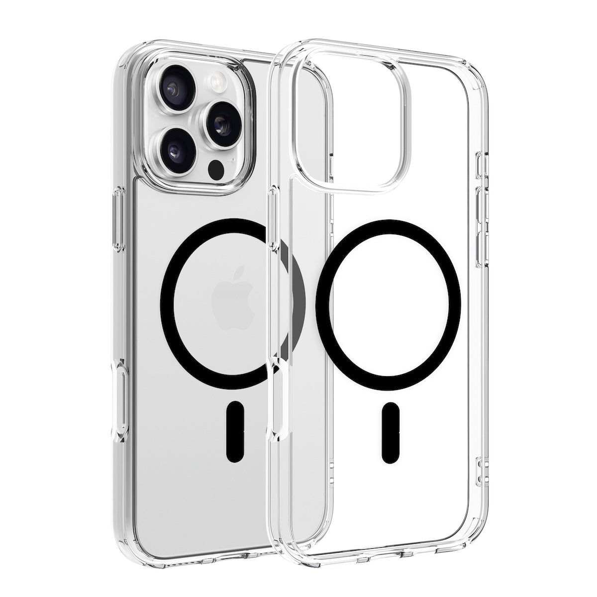 Dviced prozorni ovitek za iPhone 16 Pro Max z MagSafe - črna - iSTYLE SI