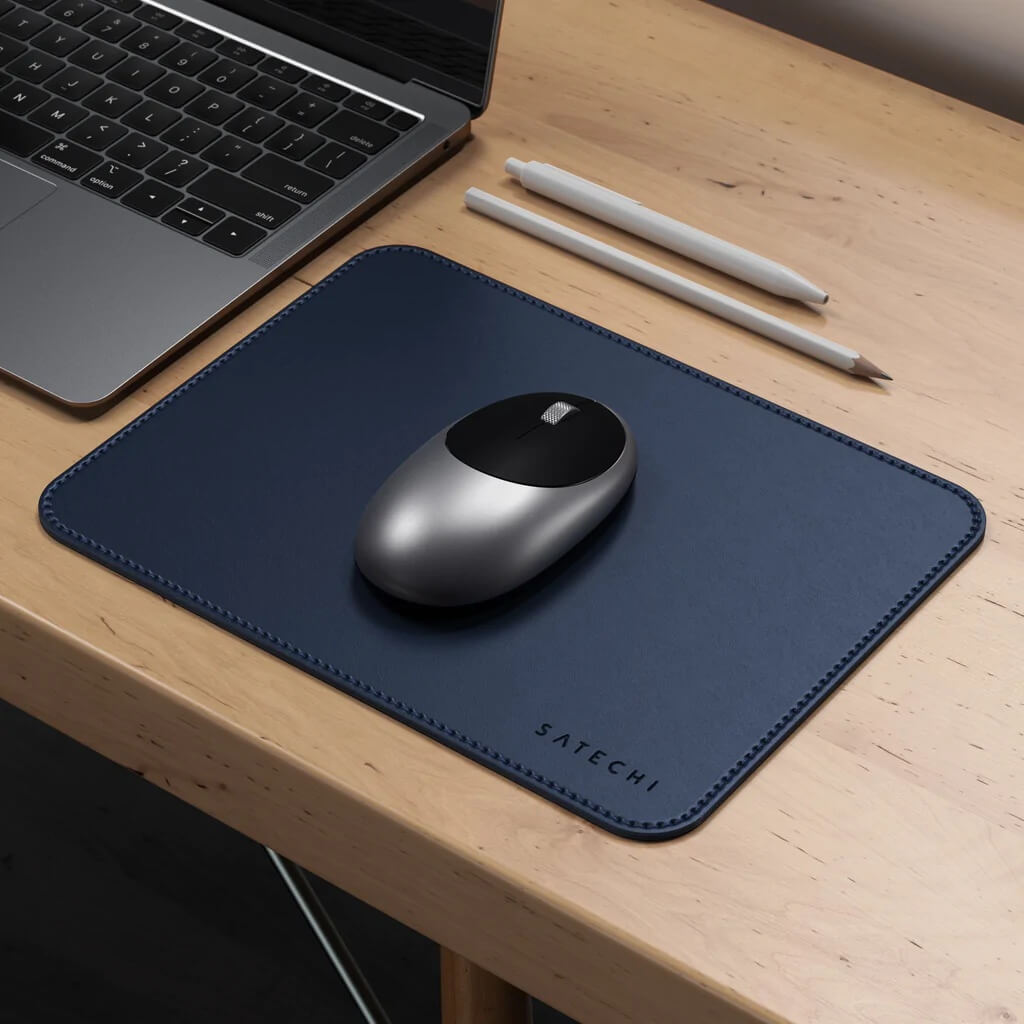 Satechi Eco Leather Mouse Pad - Blue - iSTYLE SI