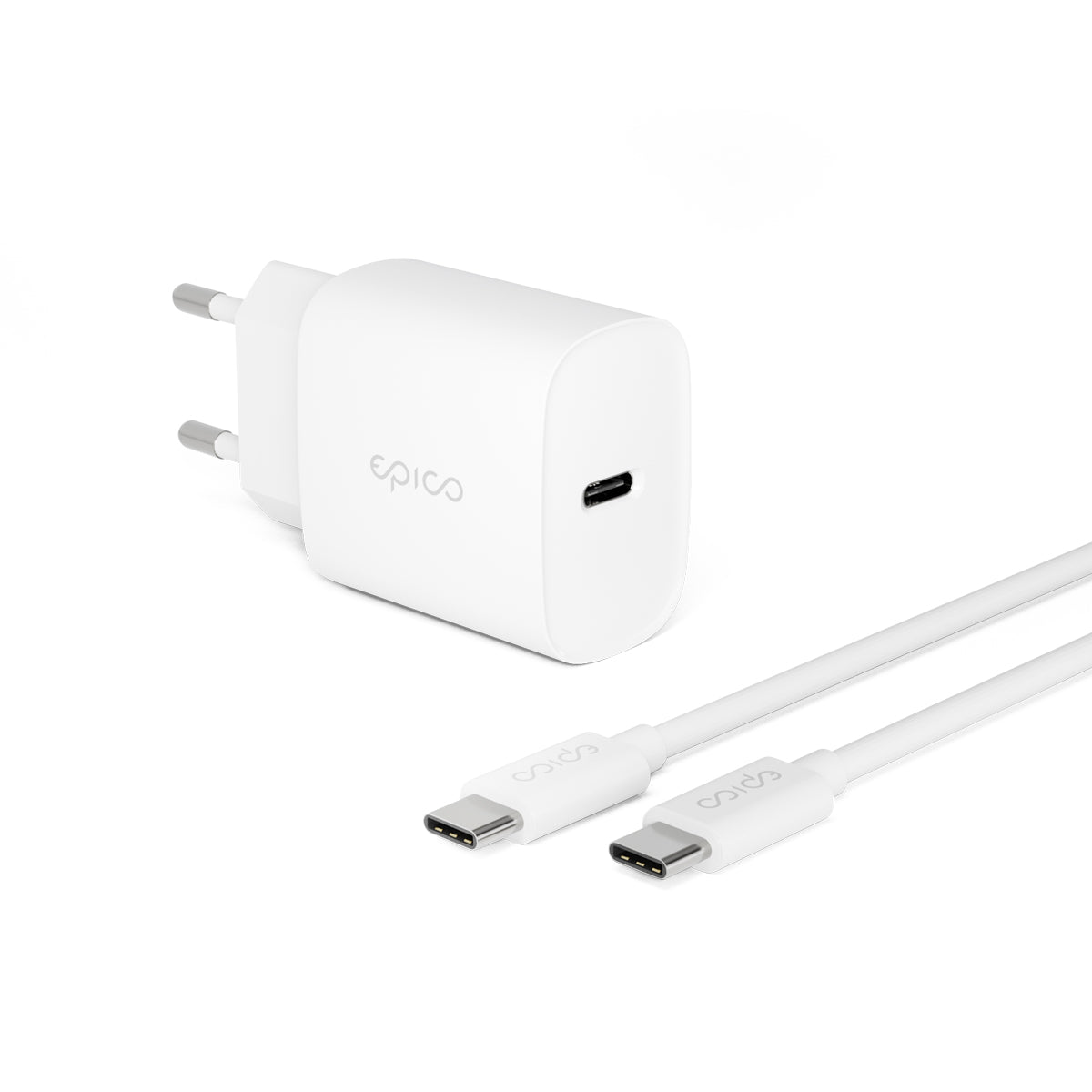 Epico 20W PD adapter + USB-C na USB-C kabel 1.2m - iSTYLE SI