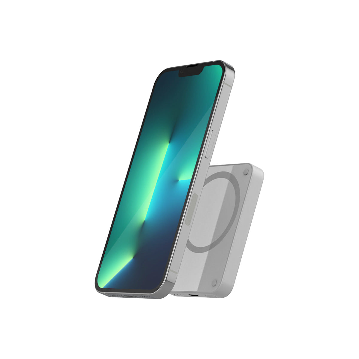 EPICO 4200mAh magnetna brezžična polnilna baterija - svetlo siva - iSTYLE SI