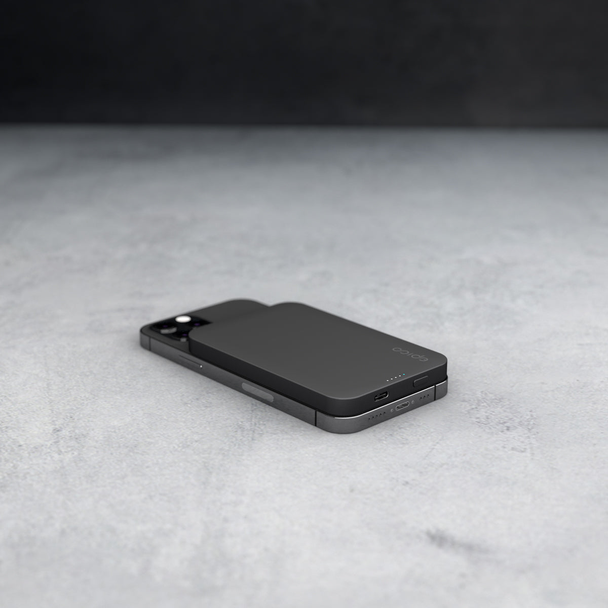 Epico 5000mAh aluminijasta magnetna prenosna baterija - vesoljno siva - iSTYLE SI