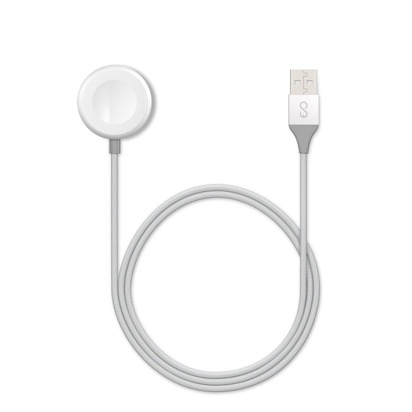 EPICO USB polnilni kabel za Apple Watch 1,2 m - srebrna - iSTYLE SI