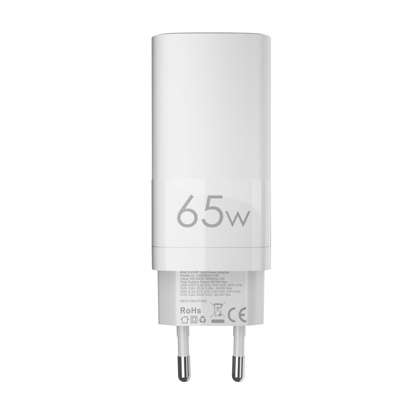 Next One 65W stenski GaN polnilni adapter za hitro polnjenje - iSTYLE SI