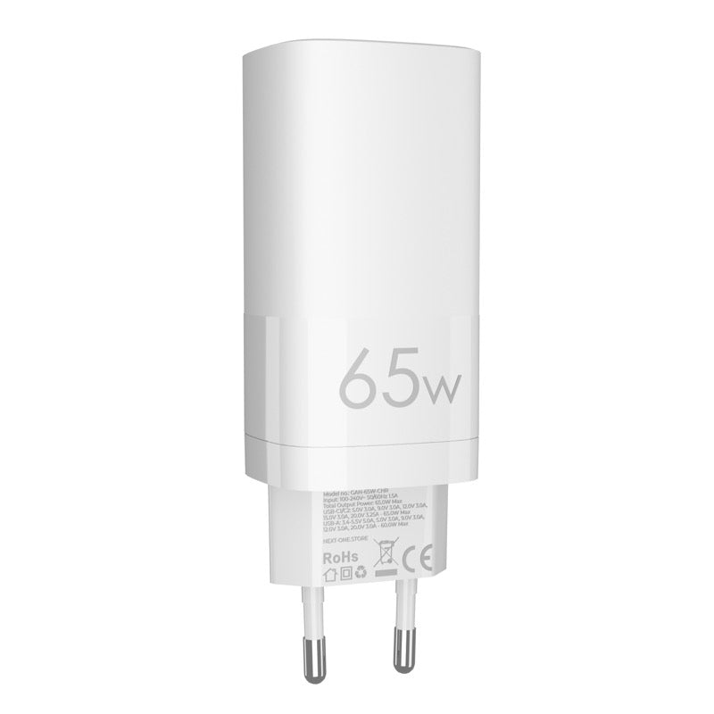 Next One 65W stenski GaN polnilni adapter za hitro polnjenje - iSTYLE SI