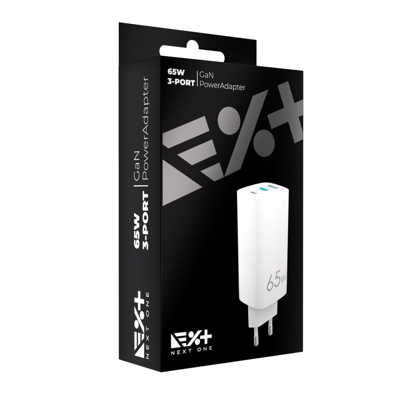Next One 65W stenski GaN polnilni adapter za hitro polnjenje - iSTYLE SI