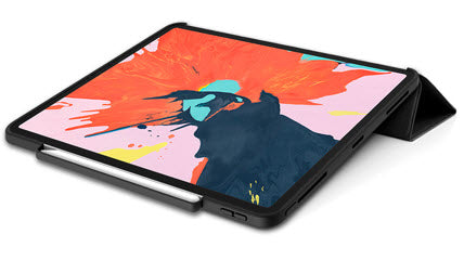 Sdesign Hybrid usnjen ovitek za iPad Pro 12 (2018) - Črna - iSTYLE SI