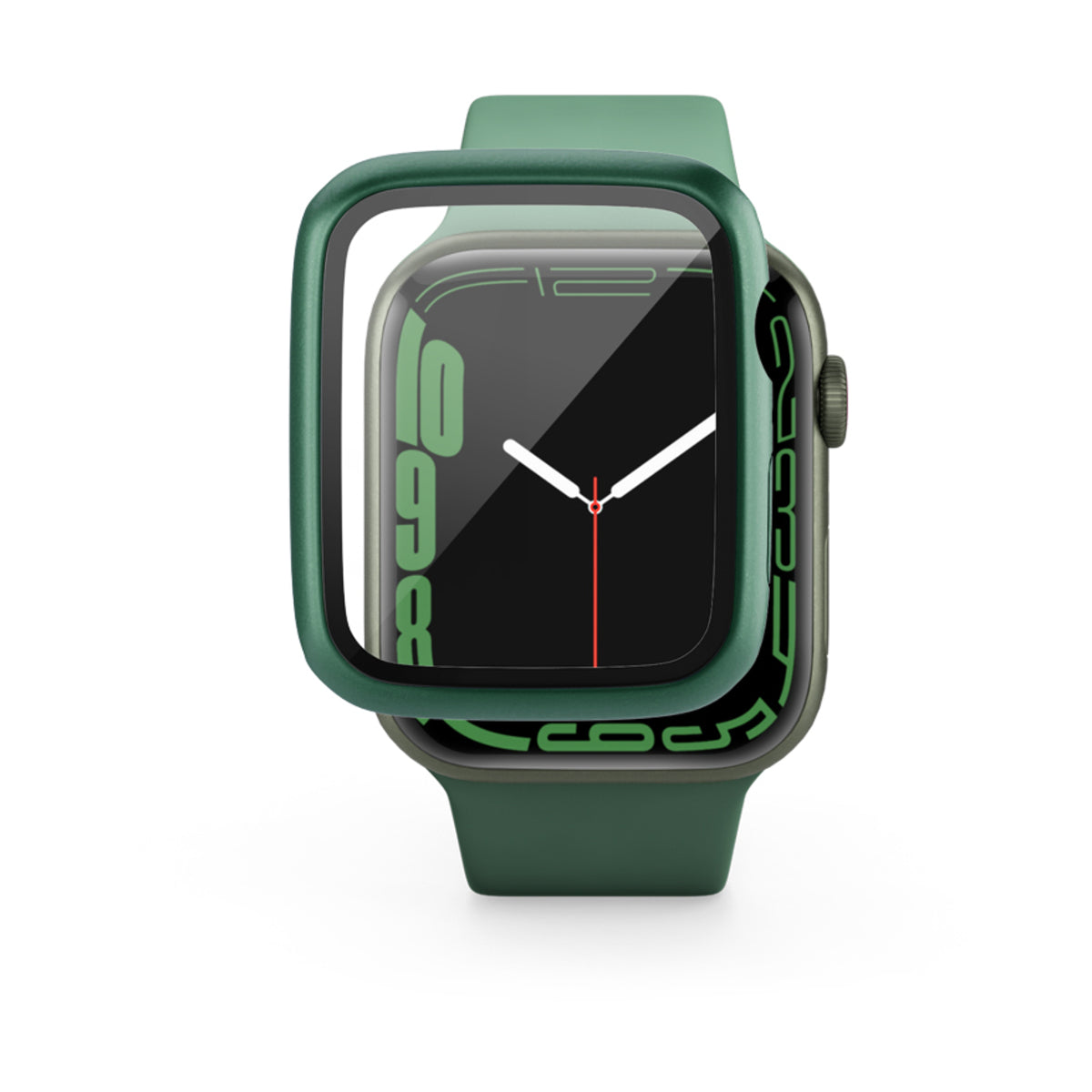 EPICO GLASS CASE za Apple Watch 7 41 mm - črna - iSTYLE SI