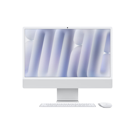iMac 24: M4 z 10-jedrno CPE in GPE, 16 GB, 512 GB SSD, nano-teksturiran zaslon - srebrn - iSTYLE SI