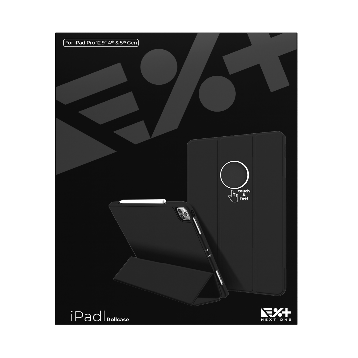 Next One Rollcase ovitek za iPad 12,9” - črna - iSTYLE SI