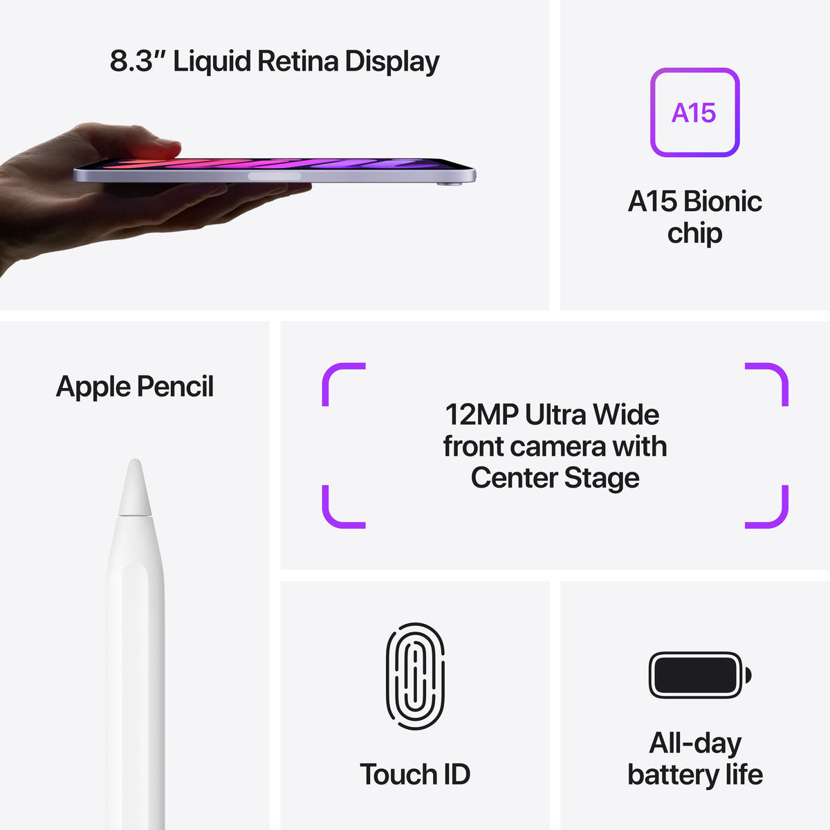 iPad mini (6. generacije): Wi-Fi, 256 GB - vesoljno siv - iSTYLE SI