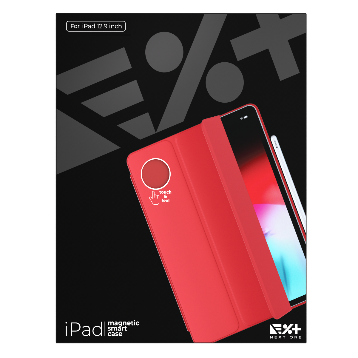 Next One magnetni ovitek za iPad 12.9" - rdeča - iSTYLE SI