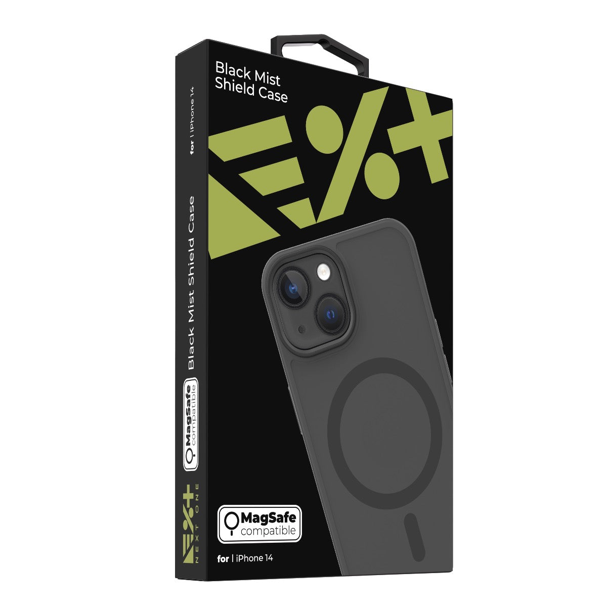 NEXT ONE Mist Shield ovitek za iPhone 14 z Magsafe - črna - iSTYLE SI