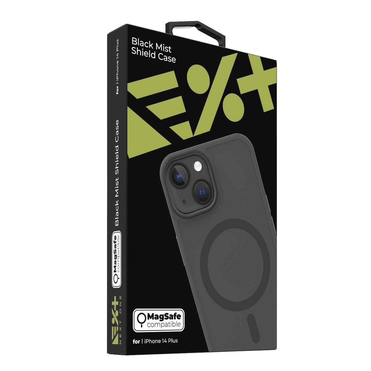 NEXT ONE Mist Shield ovitek za iPhone 14 Plus z Magsafe - črna - iSTYLE SI