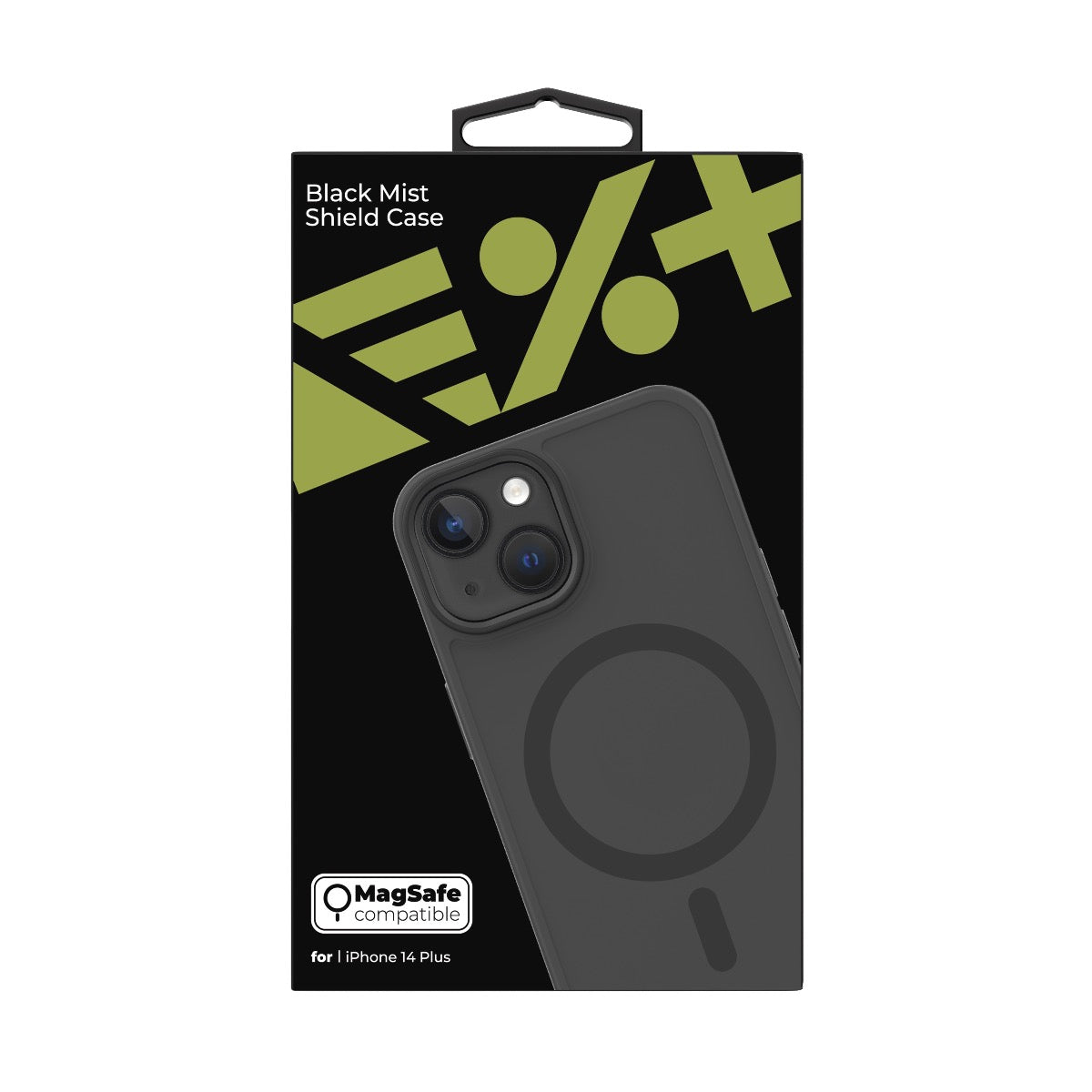 NEXT ONE Mist Shield ovitek za iPhone 14 Plus z Magsafe - črna - iSTYLE SI