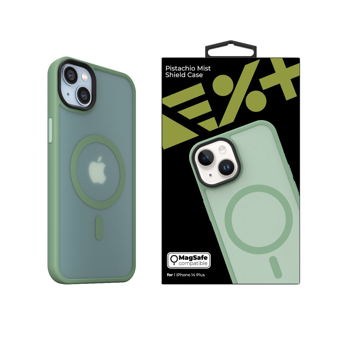 NEXT ONE Mist Shield ovitek za iPhone 14 Plus z Magsafe - pistacija - iSTYLE SI