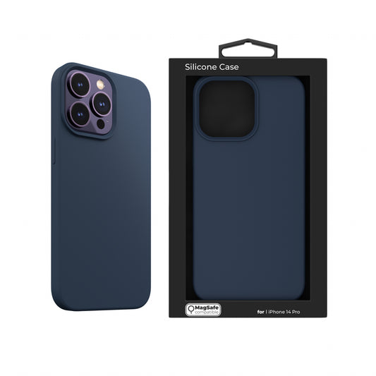 Next One silikonski ovitek za iPhone 14 Pro Max z Magsafe - modra - iSTYLE SI