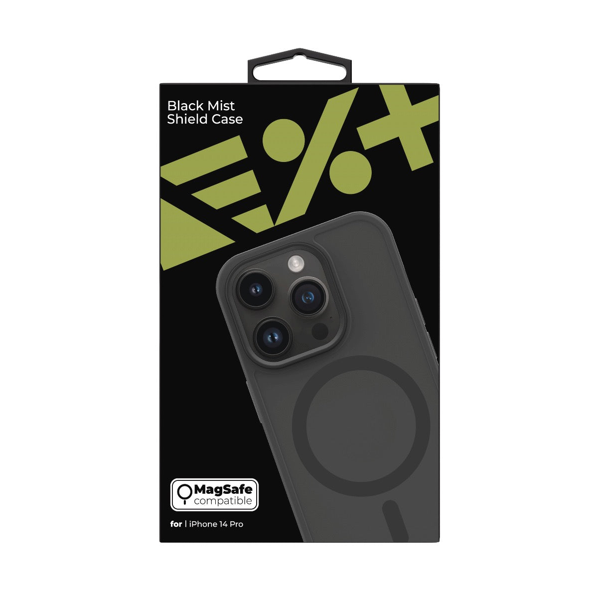 NEXT ONE Mist Shield ovitek za iPhone 14 Pro z Magsafe - črna - iSTYLE SI