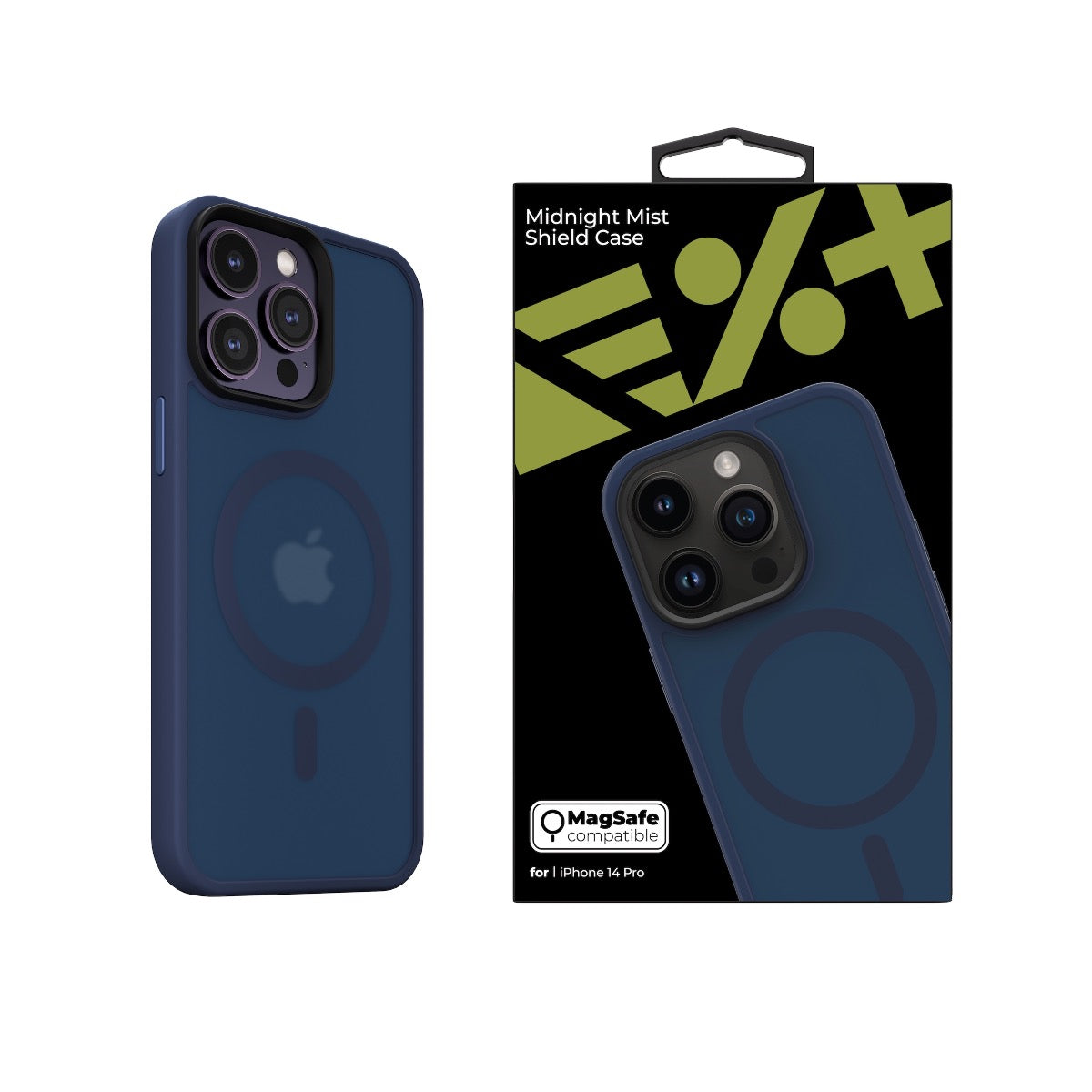 NEXT ONE Mist Shield ovitek za iPhone 14 Pro z Magsafe - modra - iSTYLE SI