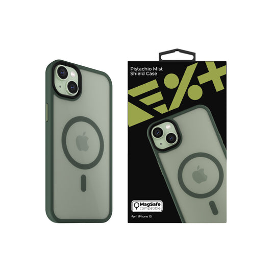 NEXT ONE Mist Shield ovitek za iPhone 15 z Magsafe - pistacija - iSTYLE SI