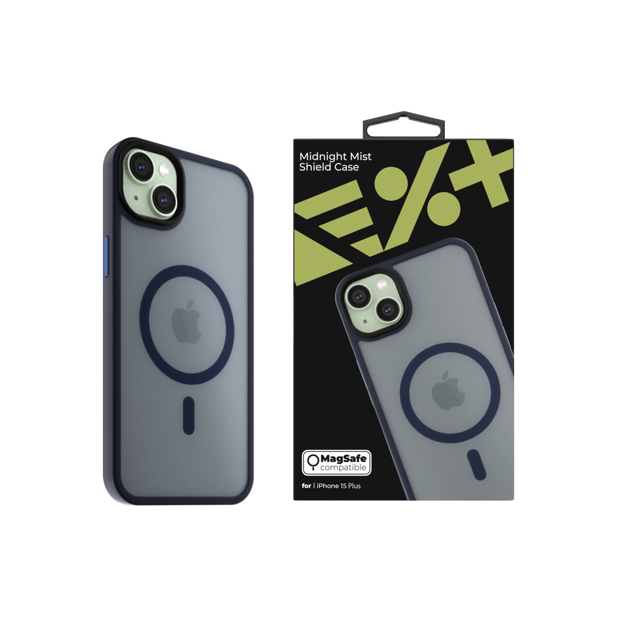NEXT ONE Mist Shield ovitek za iPhone 15 Plus z Magsafe - Midnight - iSTYLE SI